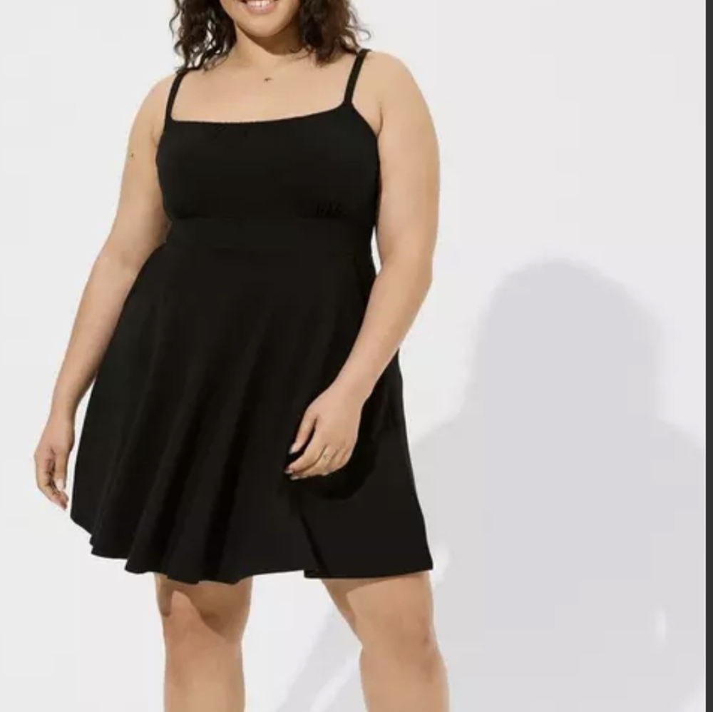 Torrid Mini Foxy Skater Black Sleeveless Dress 4X